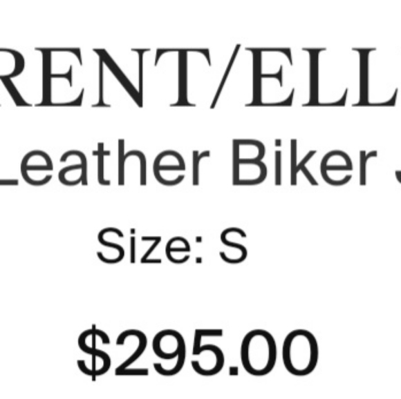 Current/Elliott goat genuine leather biker brown taupe motorcycle jacket - Picture 4 of 5